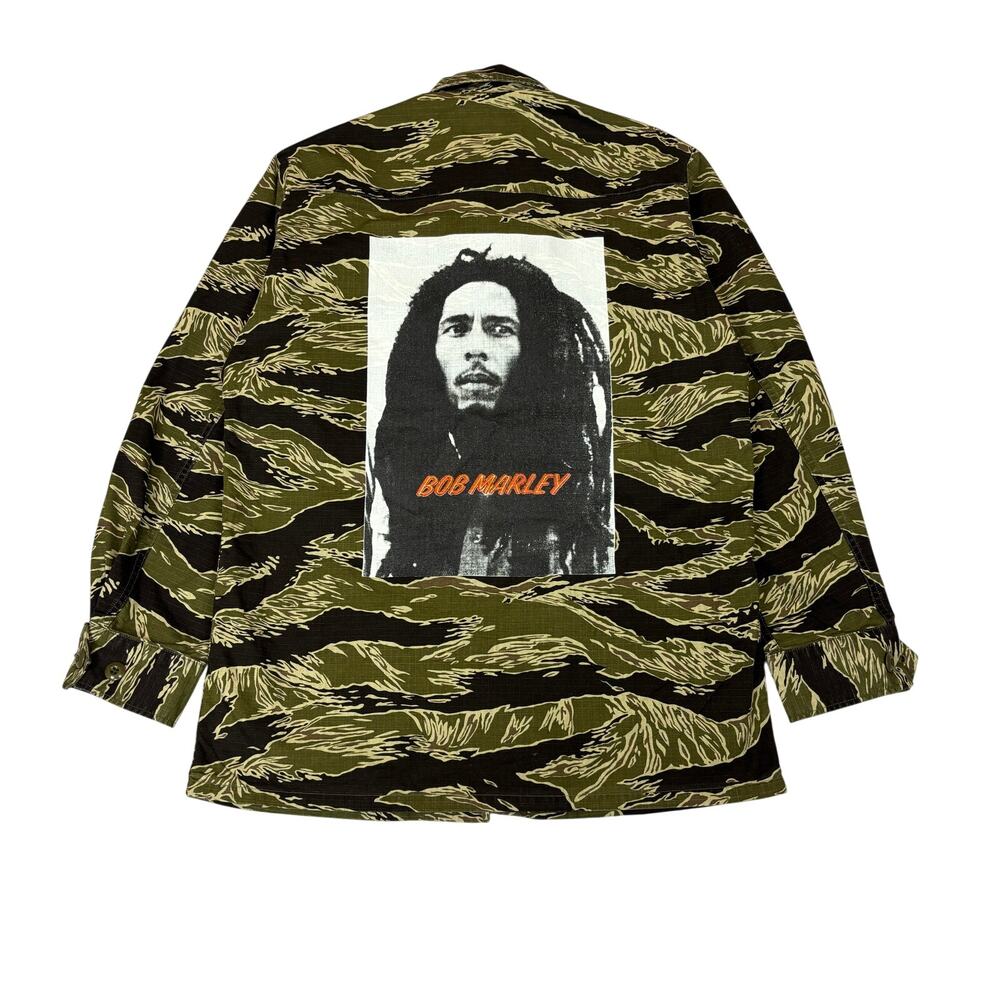 Wacko Maria Bob Marley Tiger Stripe Military Jacket Men's Large Japan